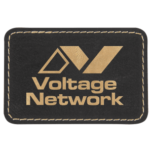 Leatherette Patches 3 1/2 x 2 1/2 standard size for hats, clothing, and more! Hex, rectangle, square, circle, and oval design.