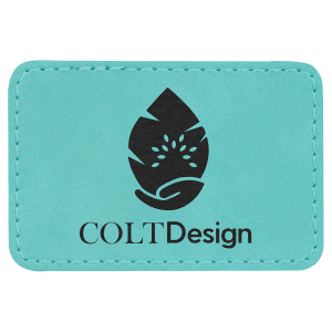 Leatherette Patches 3 1/2 x 2 1/2 standard size for hats, clothing, and more! Hex, rectangle, square, circle, and oval design.