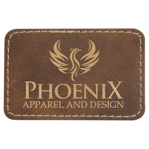 Leatherette Patches 3 1/2 x 2 1/2 standard size for hats, clothing, and more! Hex, rectangle, square, circle, and oval design.