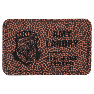 Leatherette Patches 3 1/2 x 2 1/2 standard size for hats, clothing, and more! Hex, rectangle, square, circle, and oval design.