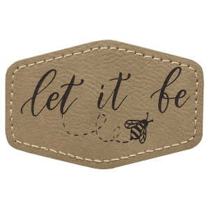 Leatherette Patches 3 1/2 x 2 1/2 standard size for hats, clothing, and more! Hex, rectangle, square, circle, and oval design.