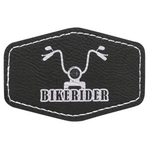 Leatherette Patches 3 1/2 x 2 1/2 standard size for hats, clothing, and more! Hex, rectangle, square, circle, and oval design.