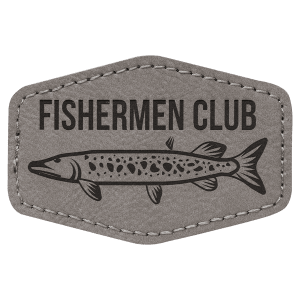 Leatherette Patches 3 1/2 x 2 1/2 standard size for hats, clothing, and more! Hex, rectangle, square, circle, and oval design.