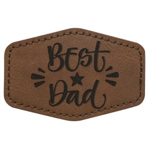 Leatherette Patches 3 1/2 x 2 1/2 standard size for hats, clothing, and more! Hex, rectangle, square, circle, and oval design.