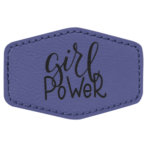 Leatherette Patches 3 1/2 x 2 1/2 standard size for hats, clothing, and more! Hex, rectangle, square, circle, and oval design.
