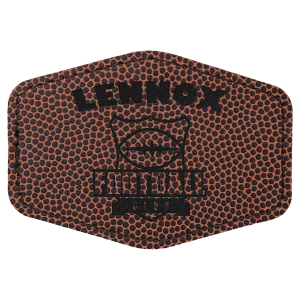 Leatherette Patches 3 1/2 x 2 1/2 standard size for hats, clothing, and more! Hex, rectangle, square, circle, and oval design.