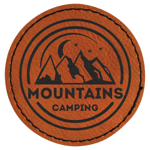 Leatherette Patches 3 1/2 x 2 1/2 standard size for hats, clothing, and more! Hex, rectangle, square, circle, and oval design.
