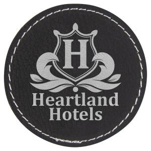 Leatherette Patches 3 1/2 x 2 1/2 standard size for hats, clothing, and more! Hex, rectangle, square, circle, and oval design.