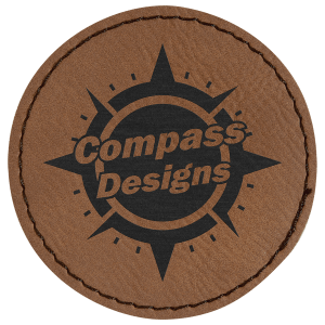Leatherette Patches 3 1/2 x 2 1/2 standard size for hats, clothing, and more! Hex, rectangle, square, circle, and oval design.
