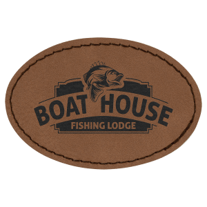 Leatherette Patches 3 1/2 x 2 1/2 standard size for hats, clothing, and more! Hex, rectangle, square, circle, and oval design.