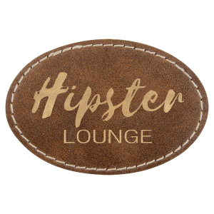 Leatherette Patches 3 1/2 x 2 1/2 standard size for hats, clothing, and more! Hex, rectangle, square, circle, and oval design.