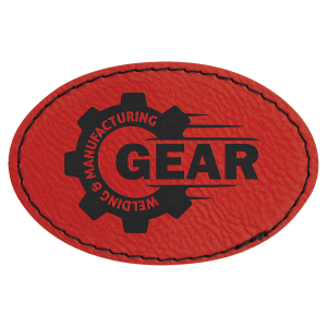 Leatherette Patches 3 1/2 x 2 1/2 standard size for hats, clothing, and more! Hex, rectangle, square, circle, and oval design.