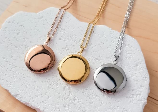 Round Locket Necklace