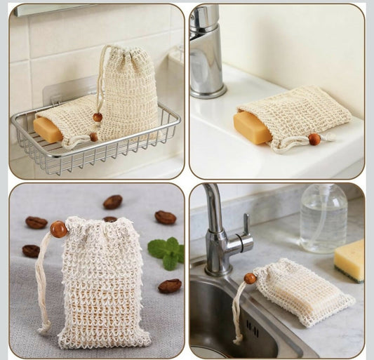 Natural Rami Soap Pouch