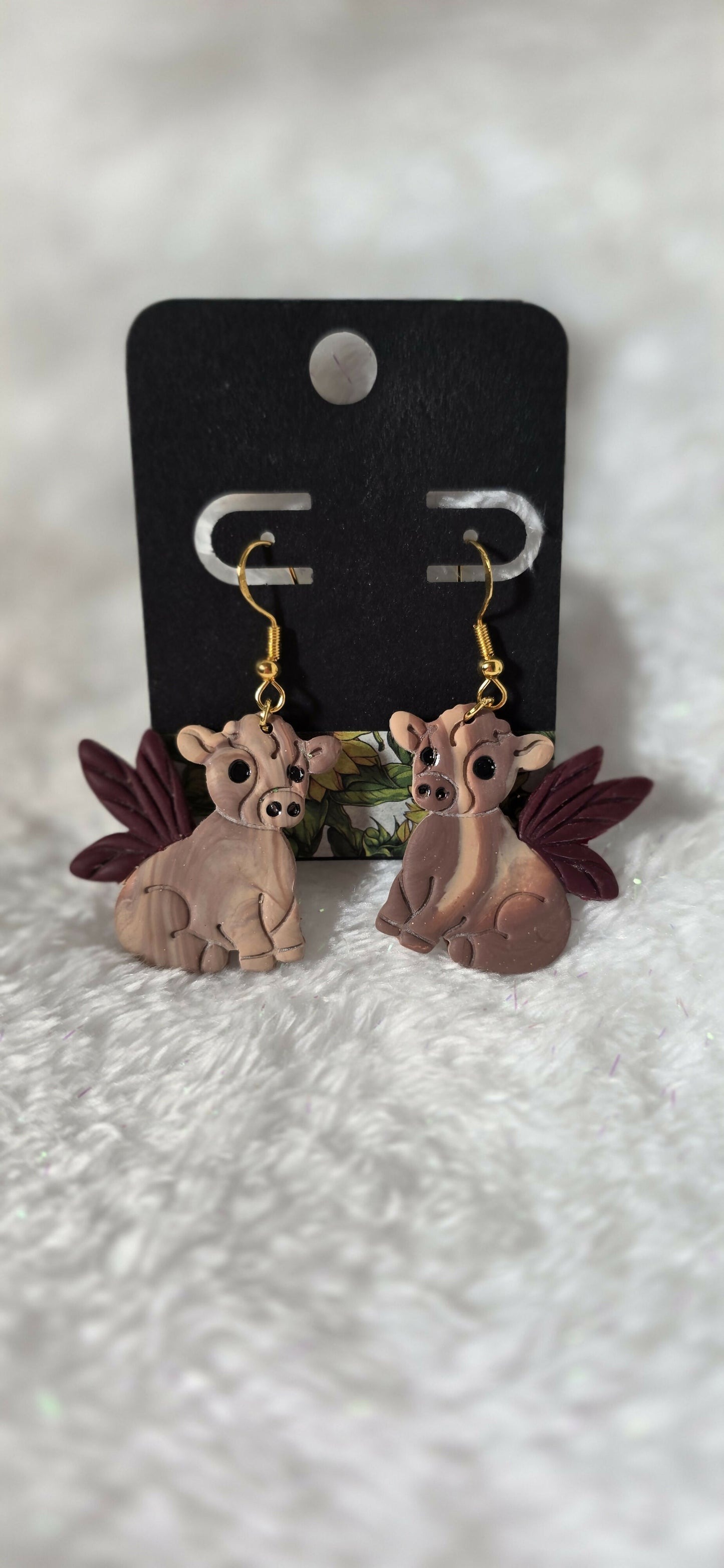 Fairy Cow Earrings