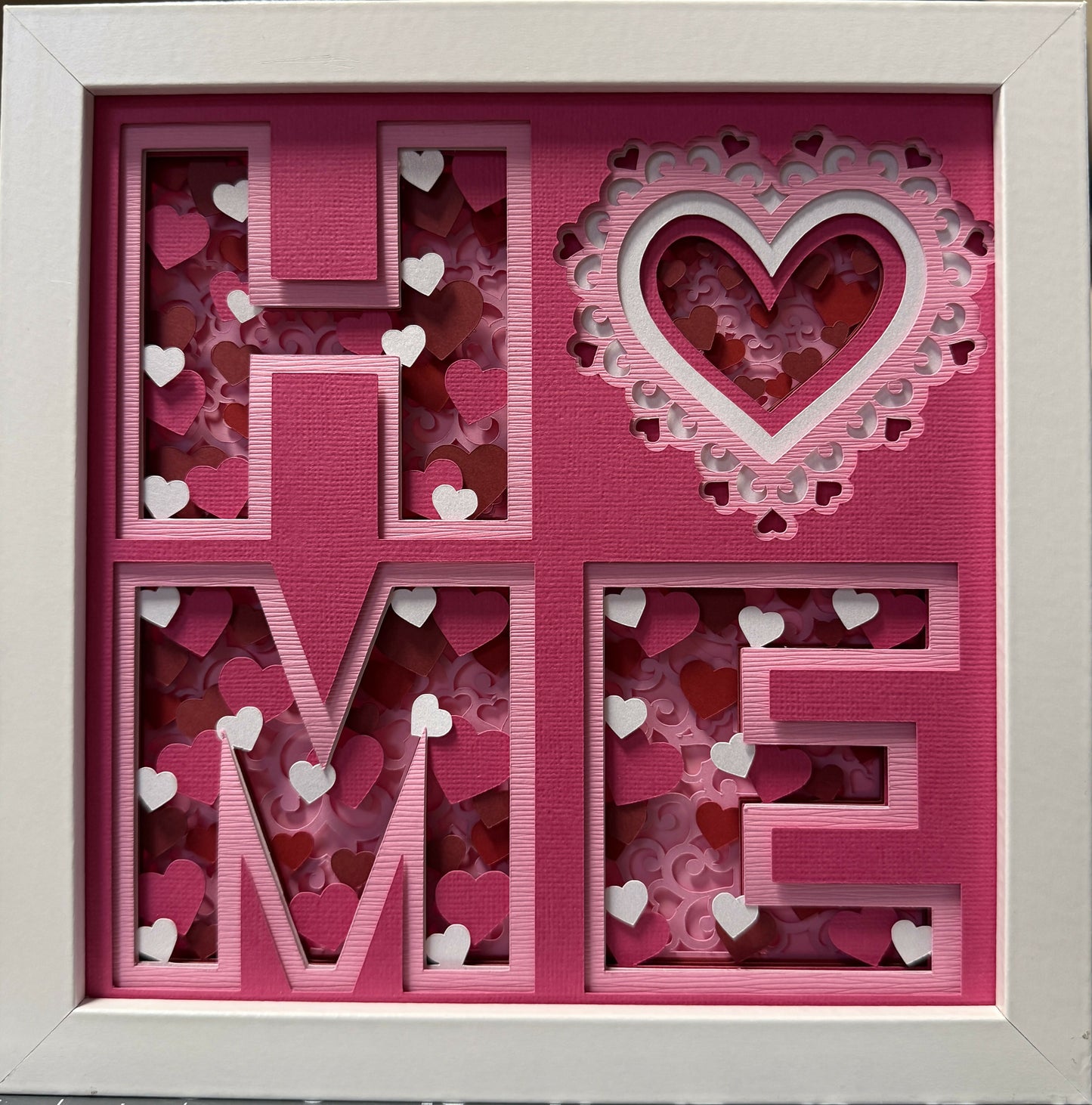 3D Valentines Home Shadowbox