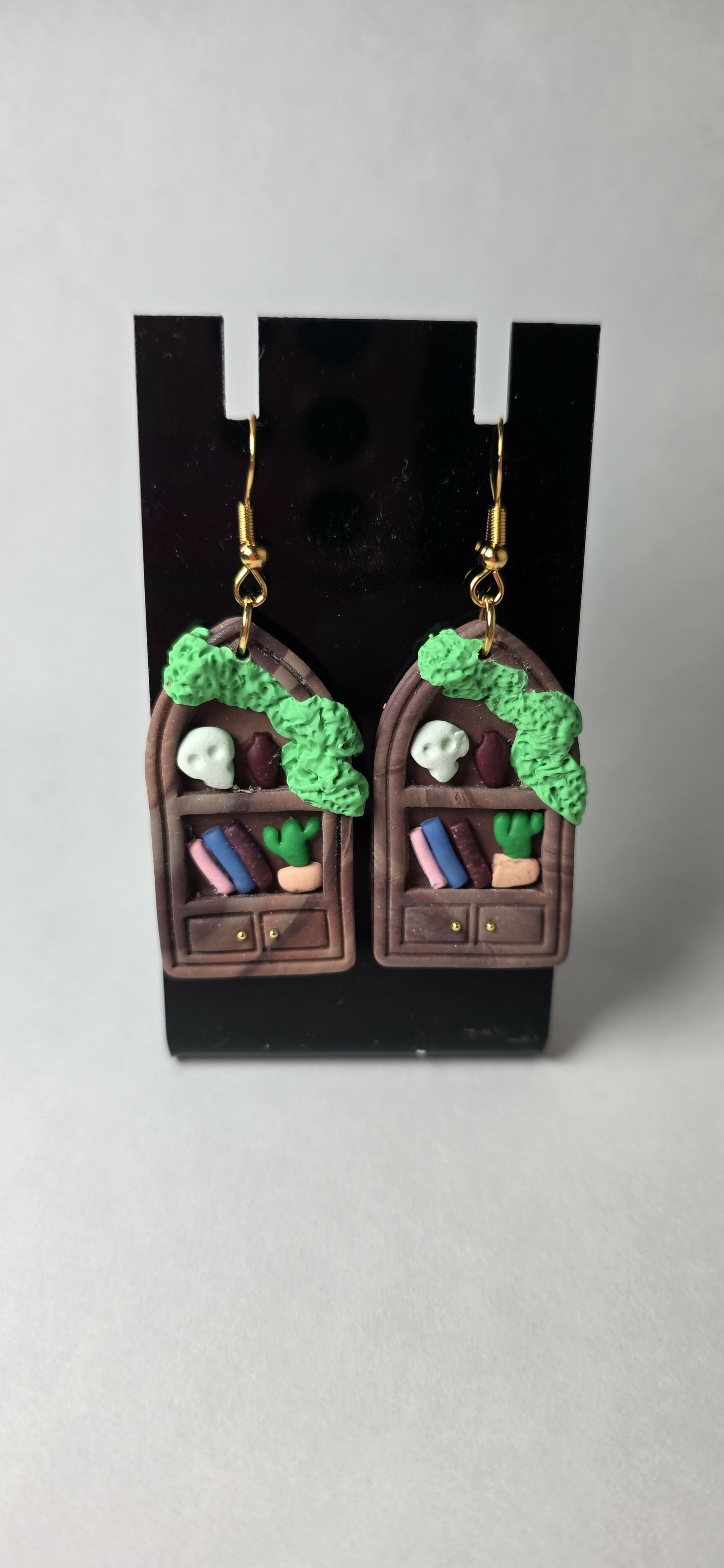 Witchy Bookshelf Earrings