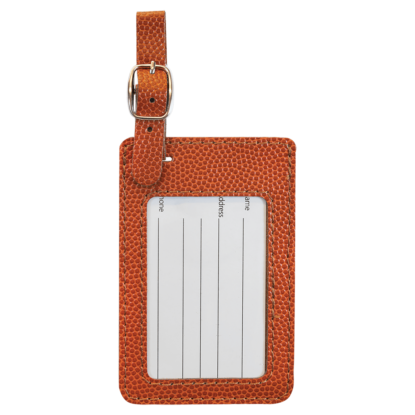 4 1/4" x 2 3/4" Leatherette Luggage Tag