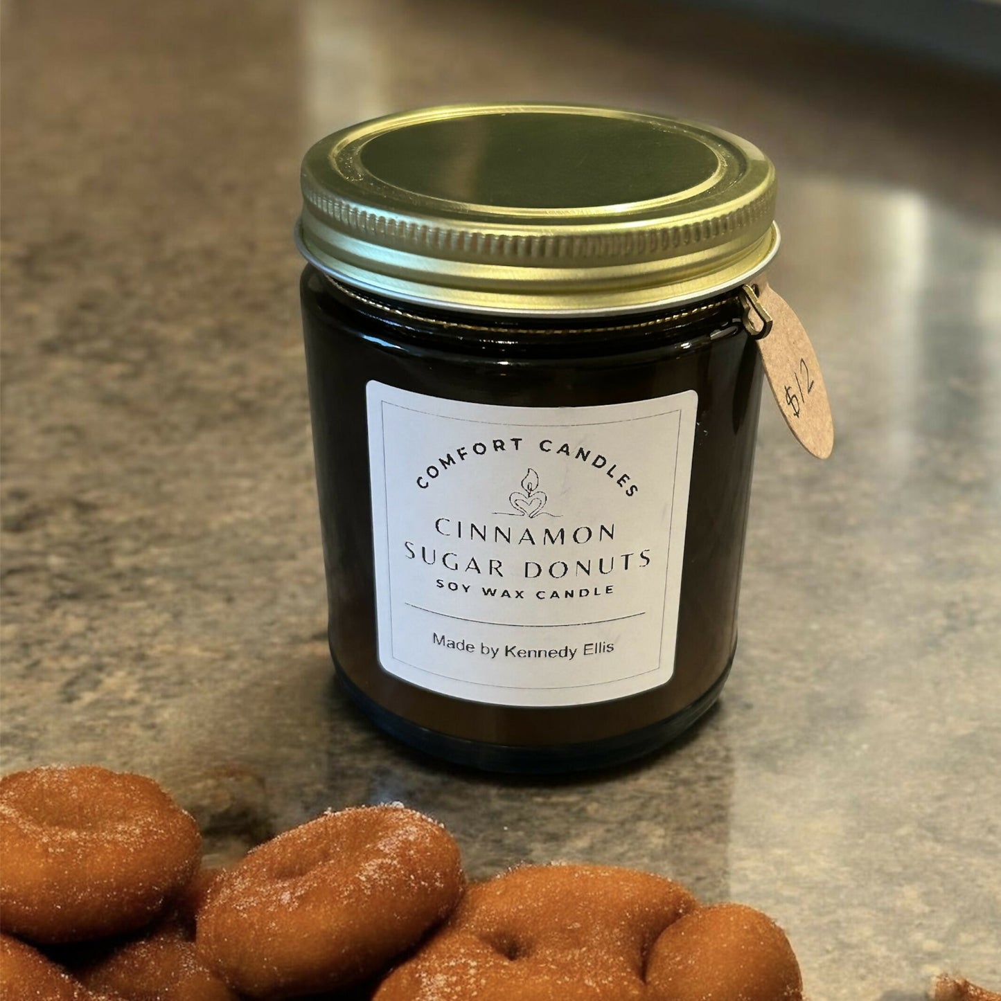 Cinnamon Sugar Donut Candle 10oz