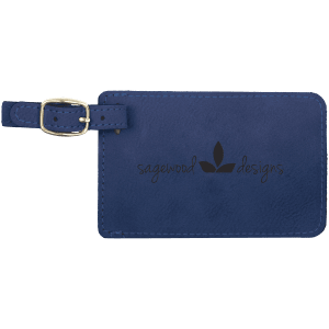 4 1/4" x 2 3/4" Leatherette Luggage Tag