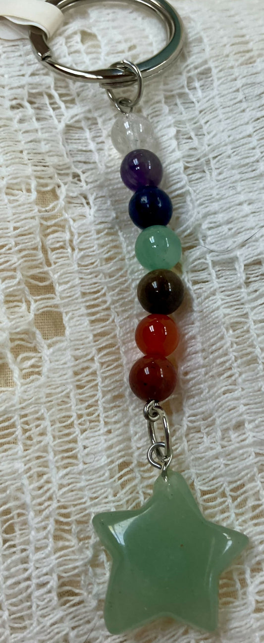 #3197 crystal star keychain