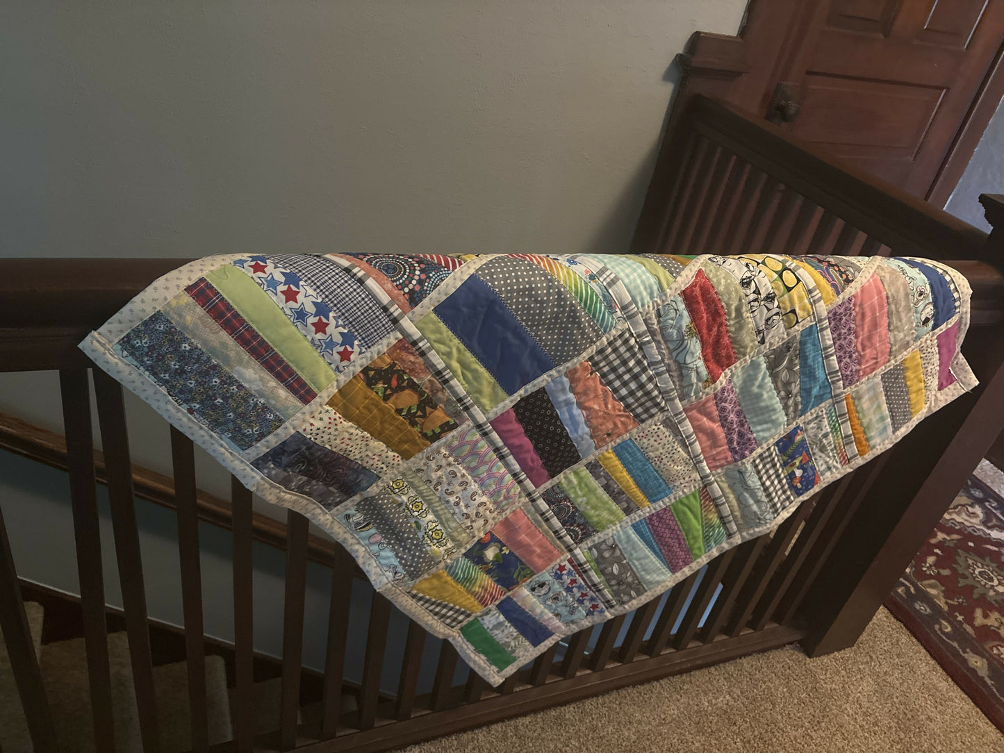 Crazy Quilt handmade 36x36