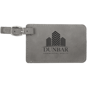 4 1/4" x 2 3/4" Leatherette Luggage Tag
