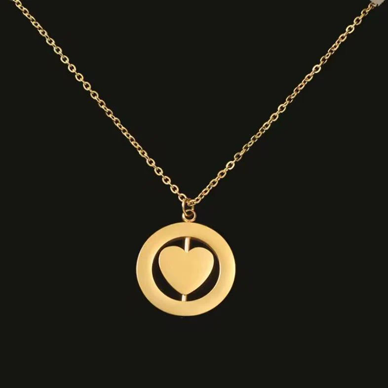 Rotating Heart Necklace