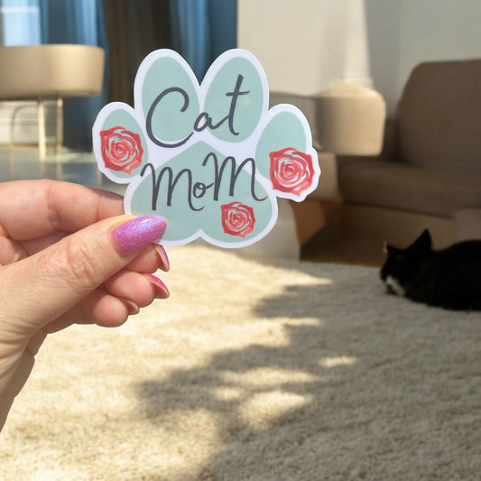 Cat Mom Sticker