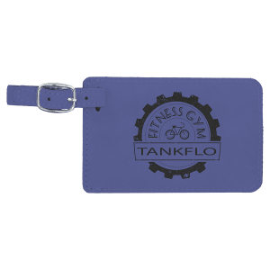 4 1/4" x 2 3/4" Leatherette Luggage Tag