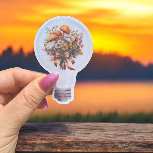 Lightbulb Cottage Core Sticker