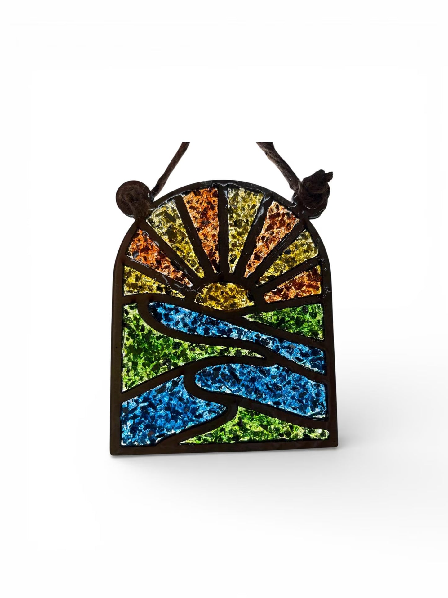 Sunrise/Sunset Glass Sun Catcher
