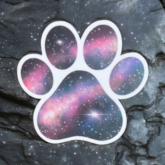 Dog Paw Galaxy Sticker