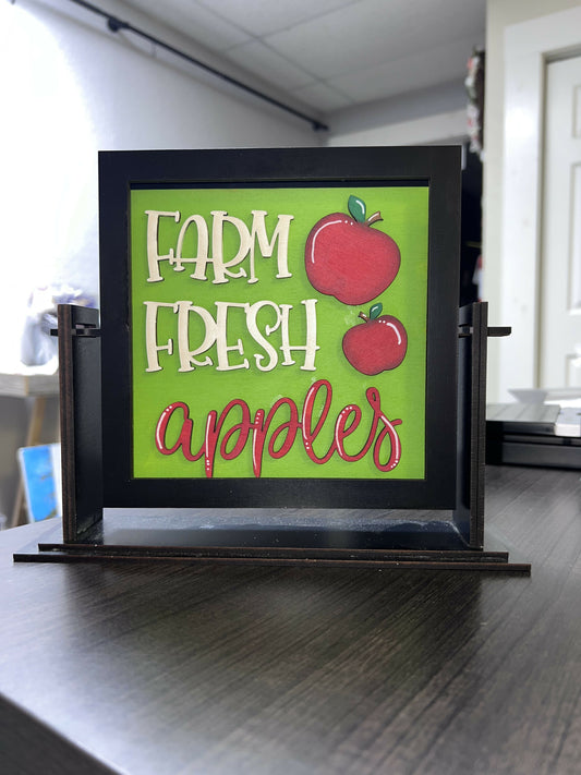 Farm Fresh Apples Square Insert