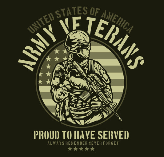 Army Veteran DTF print