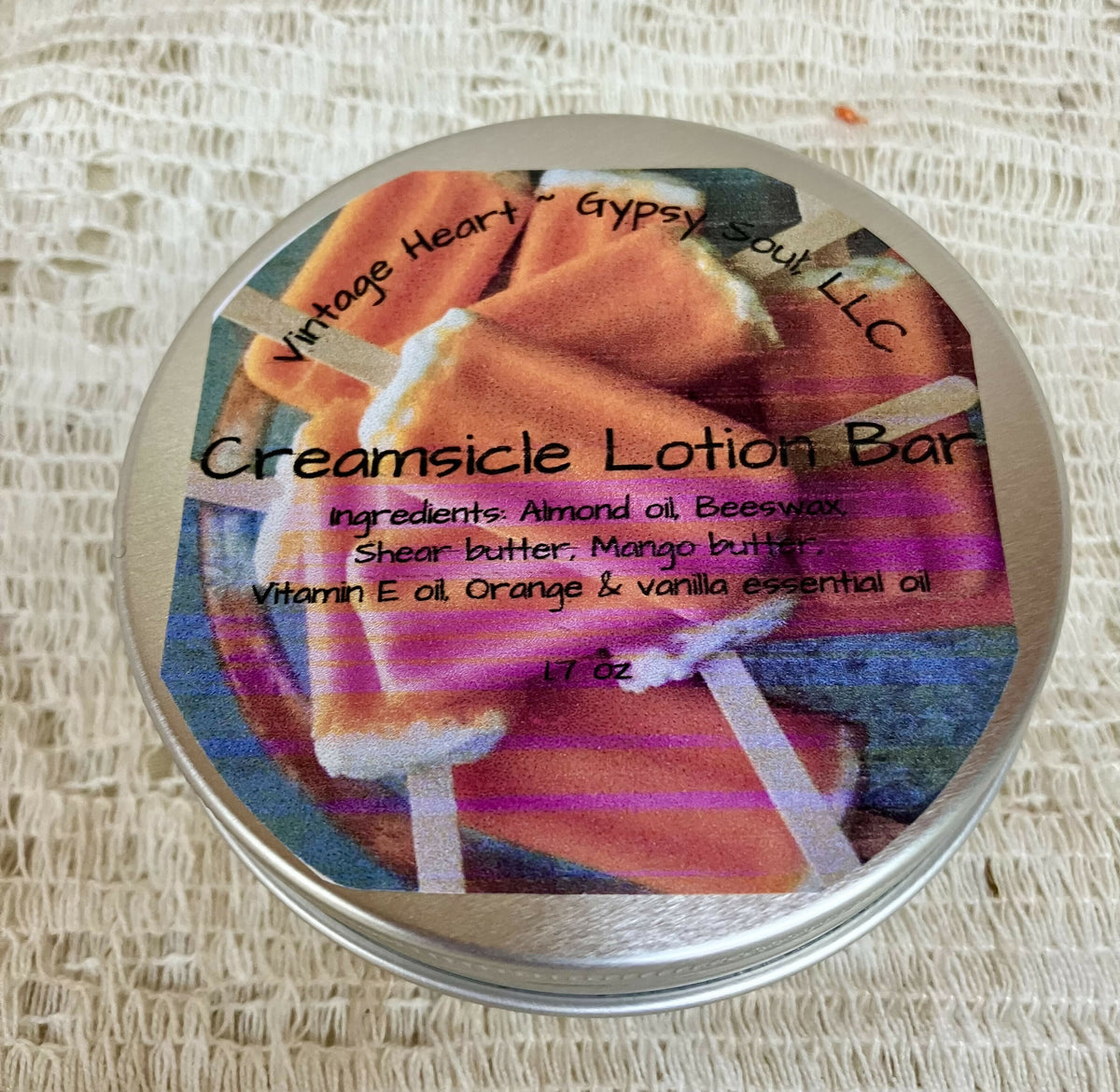 #3295 Creamsicle lotion bar