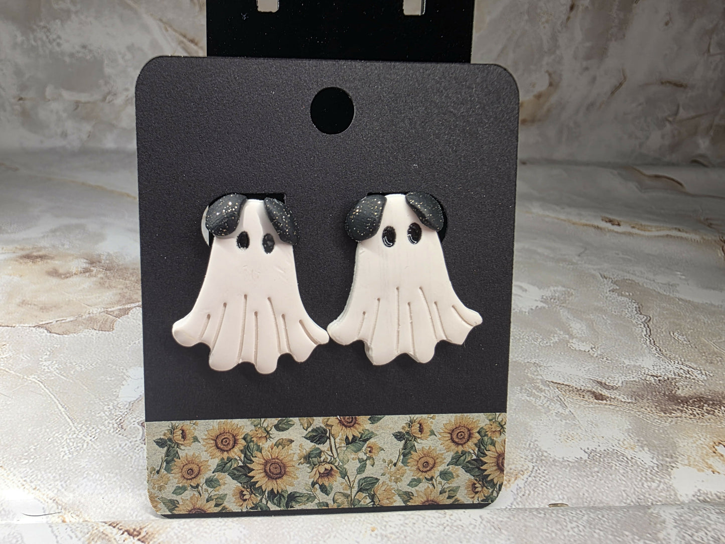Small Puppy Ghost Studs