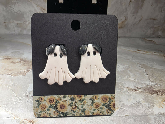 Small Puppy Ghost Studs