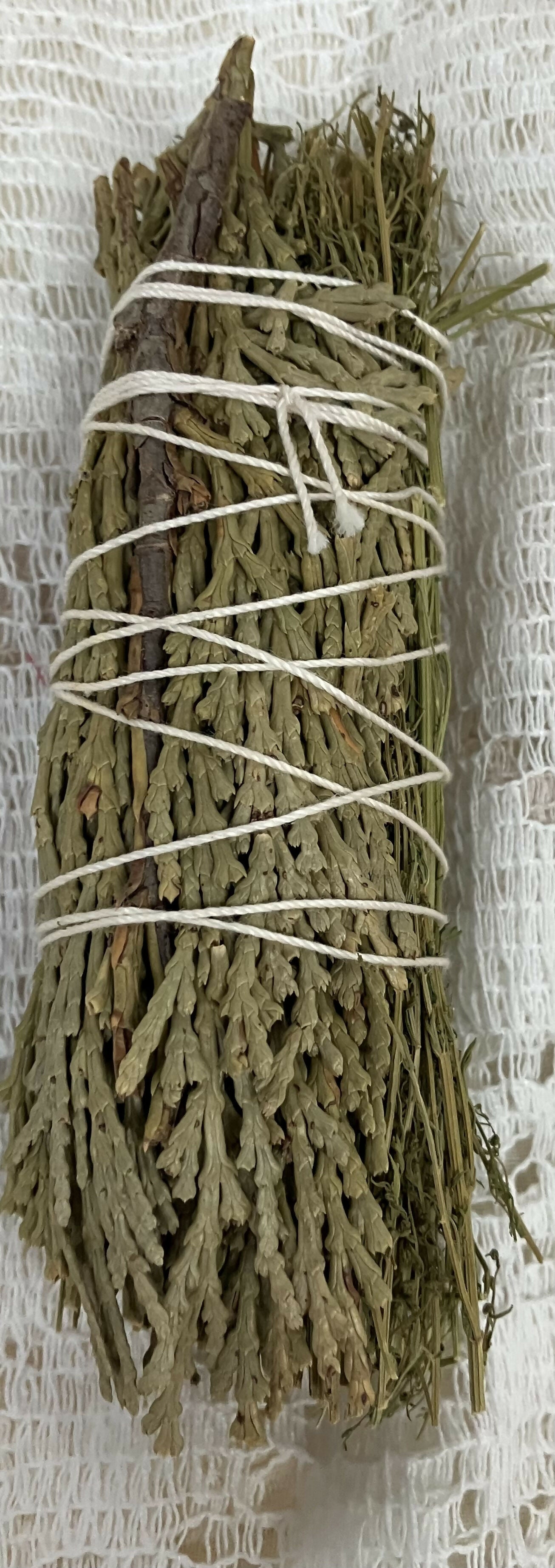 Cedar & sweetgrass smudge stick #1763