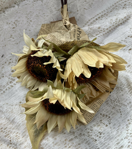 H & M bouquet sunflowers rust #2892