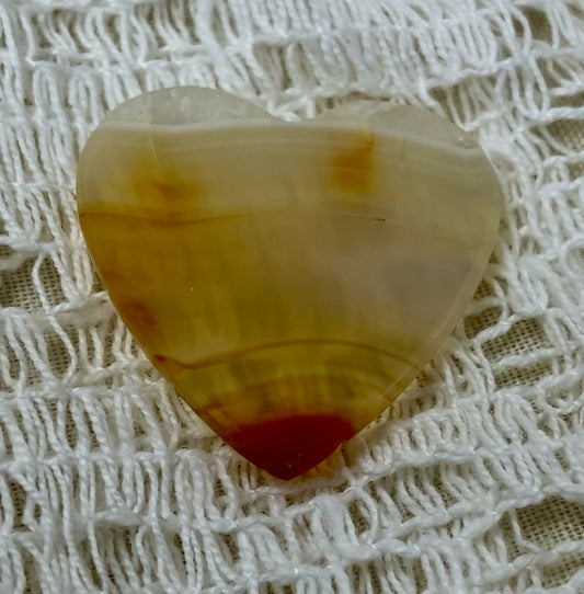 #3079 Iris agate mini heart