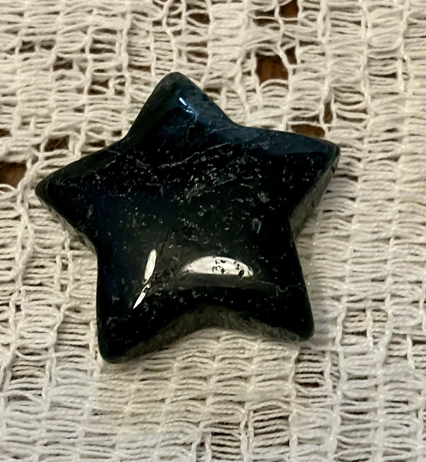 Gold sheen obsidian star #239