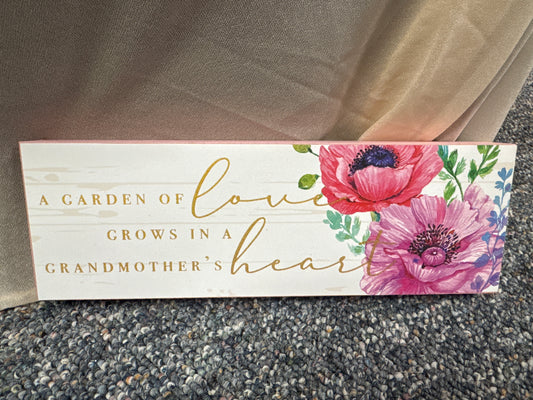 Garden of love sign