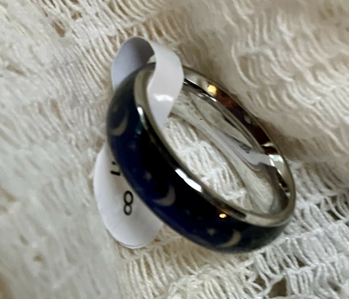 #2767 Mood band ring w/ stars & moon