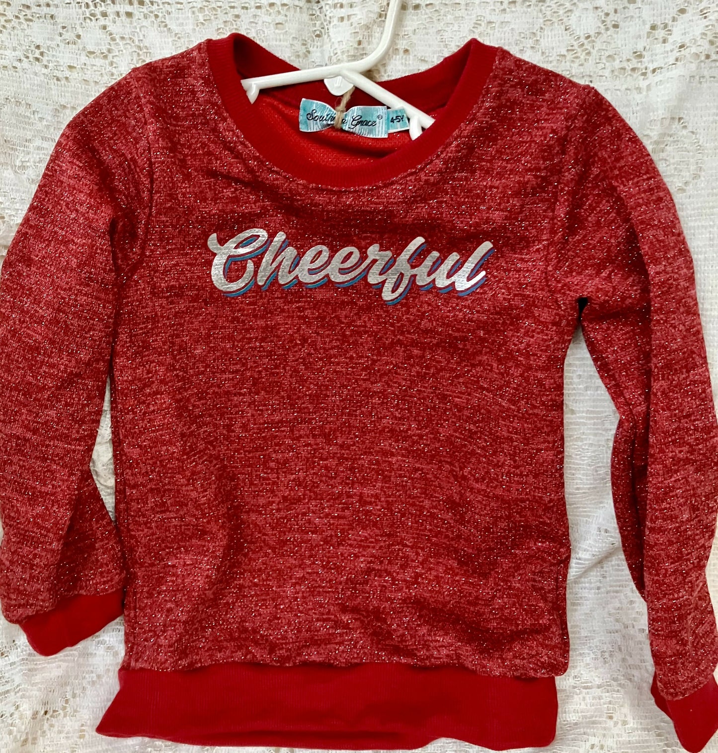 Girls' cheerful top sz 4/5 #2523