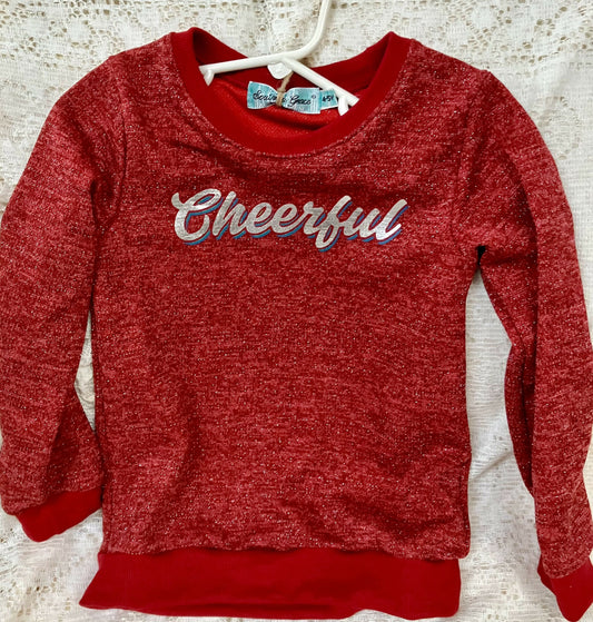 Girls' cheerful top sz 4/5 #2523
