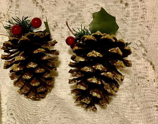 pinecone ornaments #2264