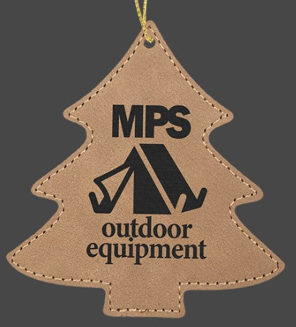 Leatherette Tree Ornament - available in 9 colors