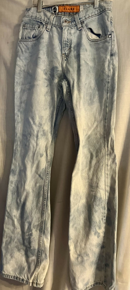 Hand Bleached jeans sz 5#3013