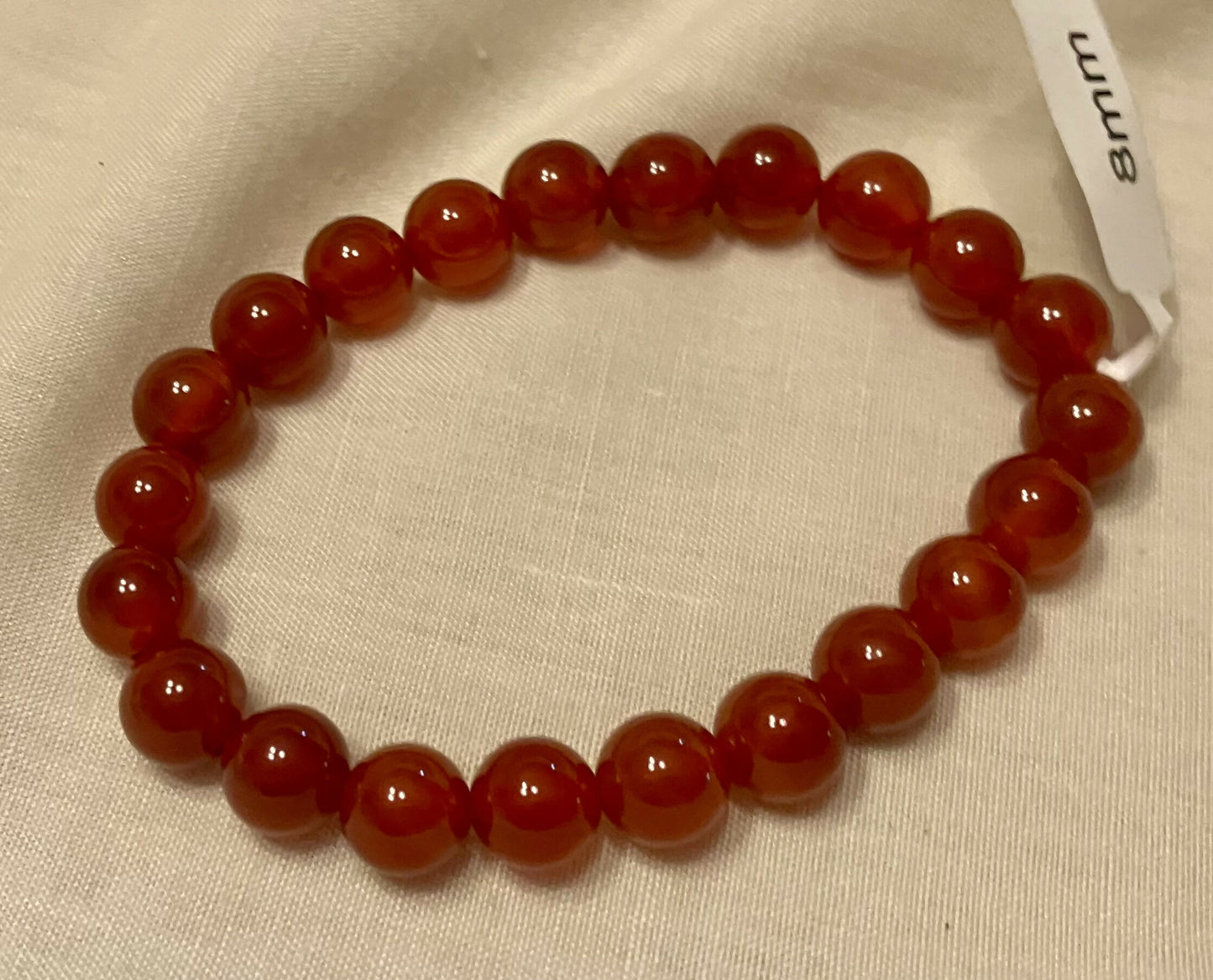 Carnelian crystal bracelet #2318
